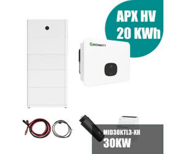 Growatt MID 30KTL3-XH 30kW Hybrid-Wechselrichter mit 20kWh Solarspeicher-Set (A9891091)