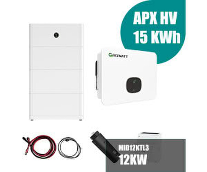 Growatt MID 12KTL3-XH 12kW Hybrid Wechselrichter 3-phasig mit 15kWh (A9891467)