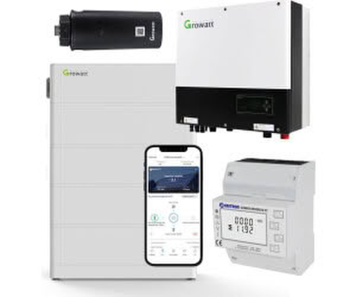 Growatt SPH7000TL3-BH-UP 7kW Hybrid Wechselrichter mit 10.2kWh Solarspeicher-Set