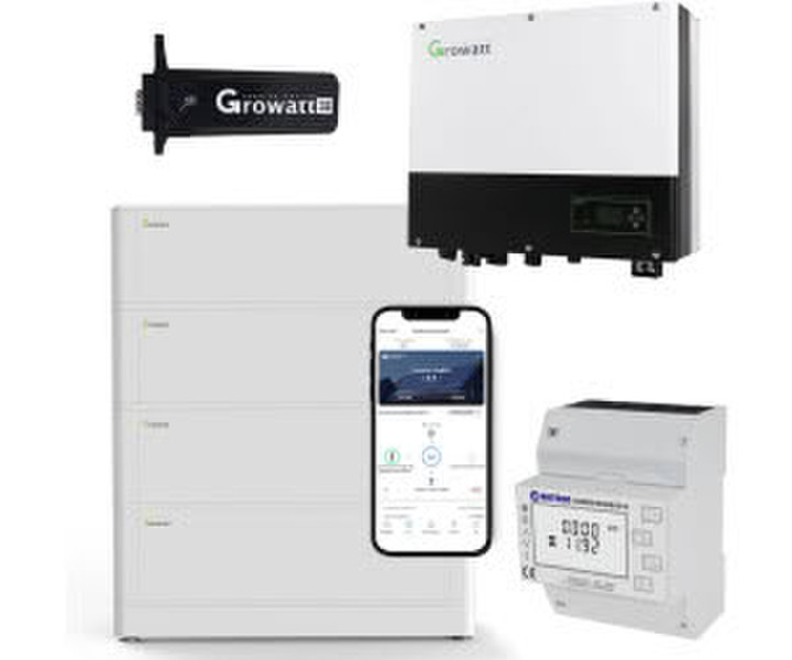Growatt SPH3600 3,6kW Hybrid Wechselrichter + 10.2kWh Solarspeicher-Set (A9887644)