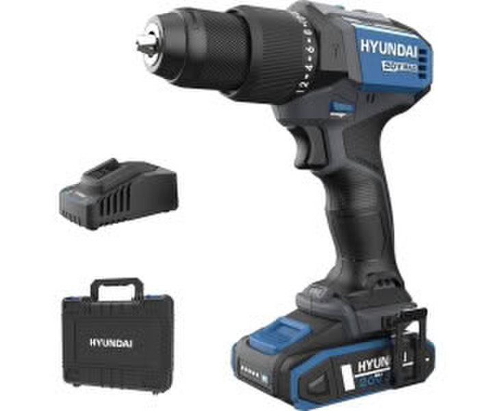 HYUNDAI Powerprodukt Akku-Schlagbohrschrauber HD20X-60 + 1 x 2 Ah + Koffer