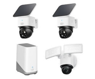 Eufy SoloCam S340 Doppelpack inkl. Floodlight Camera E340 + Homebase 3