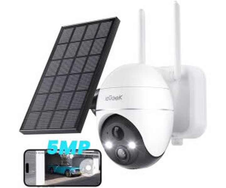 ieGeek 360° Schwenkbare Kabellose Solarpanel PIR Arbeit Alexa (ZS-GX4S)