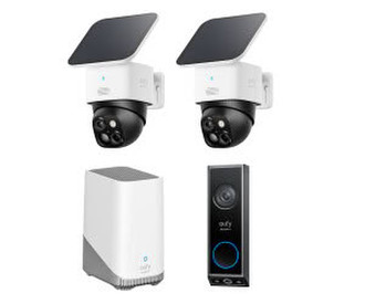 Eufy SoloCam S340 Doppelpack inkl. Video Doorbell E340 und Homebase 3