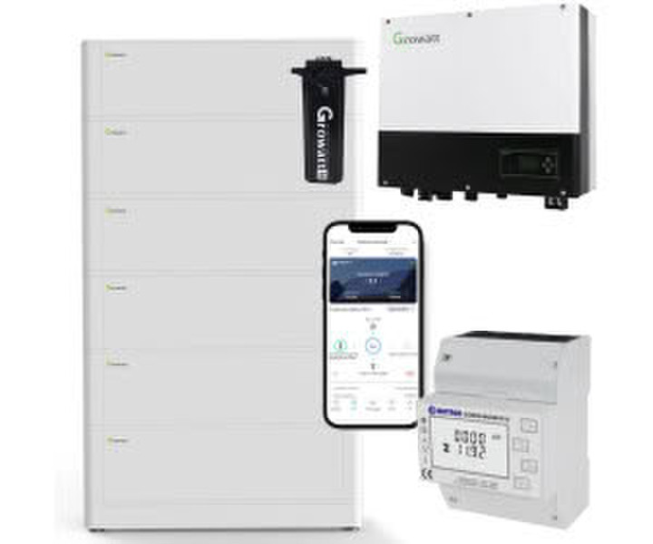 Growatt SPH3600 3,6kW Hybrid Wechselrichter + 15.3kWh Solarspeicher-Set (A9887646)