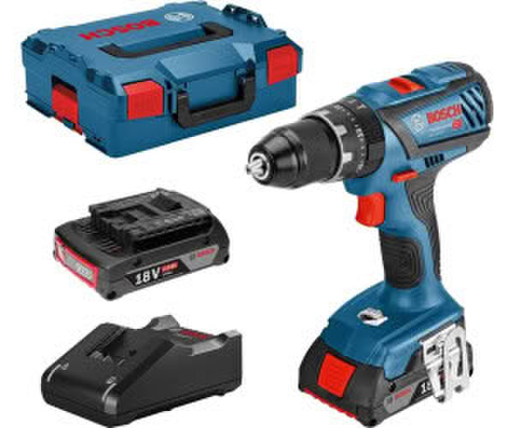 Bosch GSB 18V-28 Professional + 2 x 2,0 Ah Akku + Ladegerät + L-Boxx