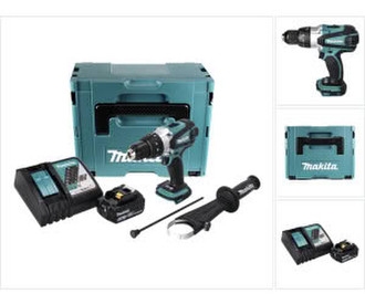 Makita DHP458RT1J (1 x 5,0 Ah + Schnellladegerät) im Makpac