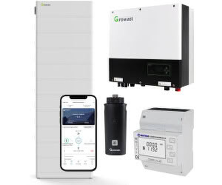 Growatt SPH10000TL3-BH-UP 10kW Hybrid Wechselrichter mit 25.6kWh Solarspeicher-Set