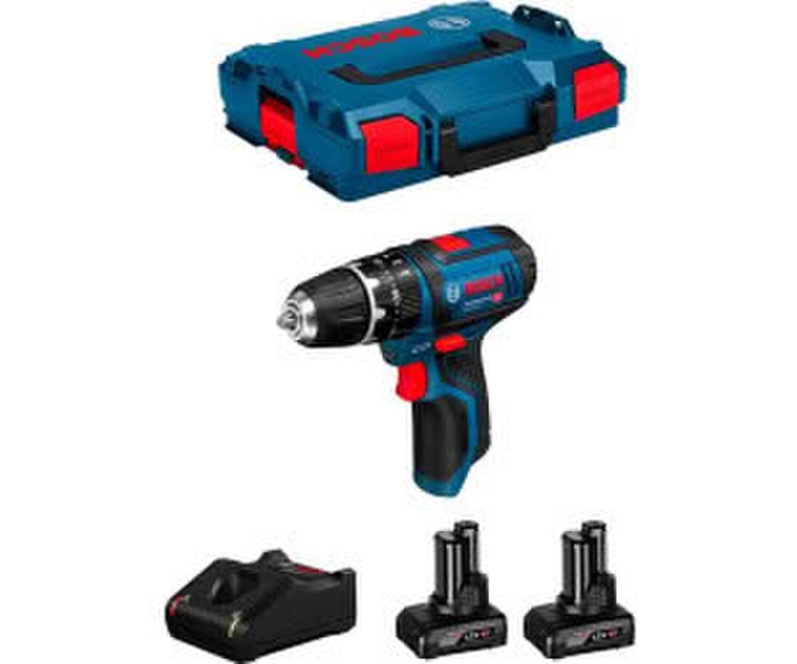 Bosch GSB 12V-15 Professional 2x Battery 6,0 Ah GAL12V-40 L-Boxx 102