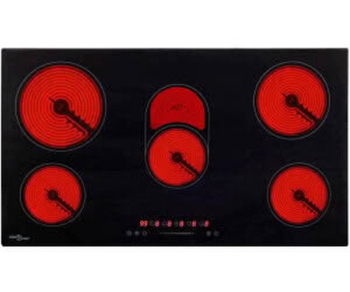 vidaXL Glaskeramik-Kochfeld mit 5 Zonen Touch-Bedienfeld 77 cm 8500W