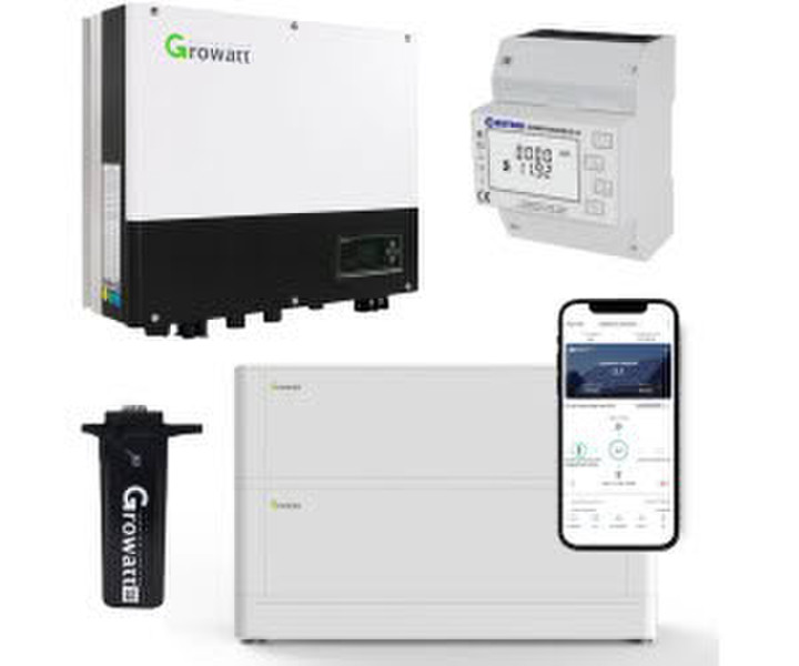 Growatt SPH3600 3,6kW Hybrid Wechselrichter + 5.12kWh Solarspeicher-Set (A9887642)