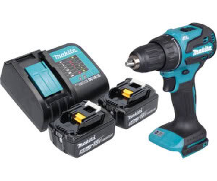 Makita Akku-Schlagbohrschrauber DDF490 + 2 x Akku 5,0 Ah + Ladegerät