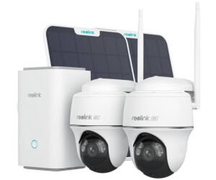 reolink Hub with 2x Argus PT Ultra 2x Solar Panel 4K 8MP Battery IP66
