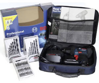 Bosch GSR 12V-15-2-LI Professional 1 x 2,0 Ah + 1 x 4,0 Ah + Bit-Box (0 615 990 G6L)