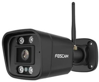 Foscam Outdoor WiFi Camera with Spots and Siren V8P Black Schwarz (V8P-B)