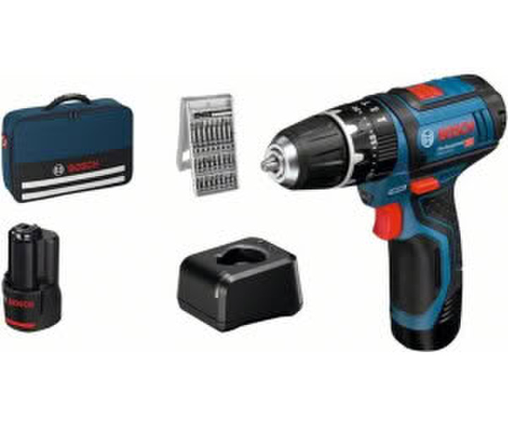 Bosch GSB 12V-15 Professional ( 2x 2,0 Ah Akku + Ladegerät + Bitset)