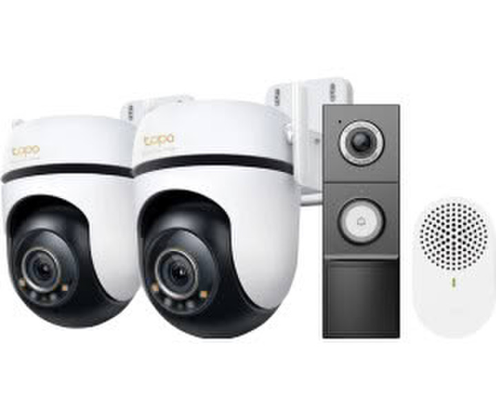 Tapo C530WS 3K 5MP, 360° Doppelpack + D235 Smart Battery & Wired Doorbell