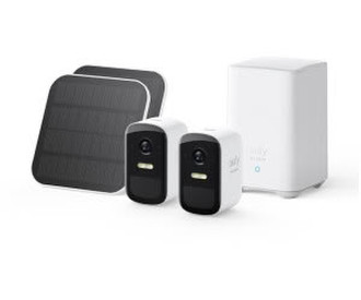 Eufy eufyCam 2C Pro + Solar Panel Ladegerät (Doppelpack)