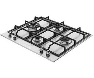 Smeg PX364L 60cm 4 Burner Classic Gas Hob - Stainless Steel
