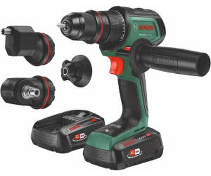 Bosch Advanced Drill 18V-80 QuickSnap (2x 2,5-Ah-Akku + Ladegerät + Aufsatz) (06039E2004)