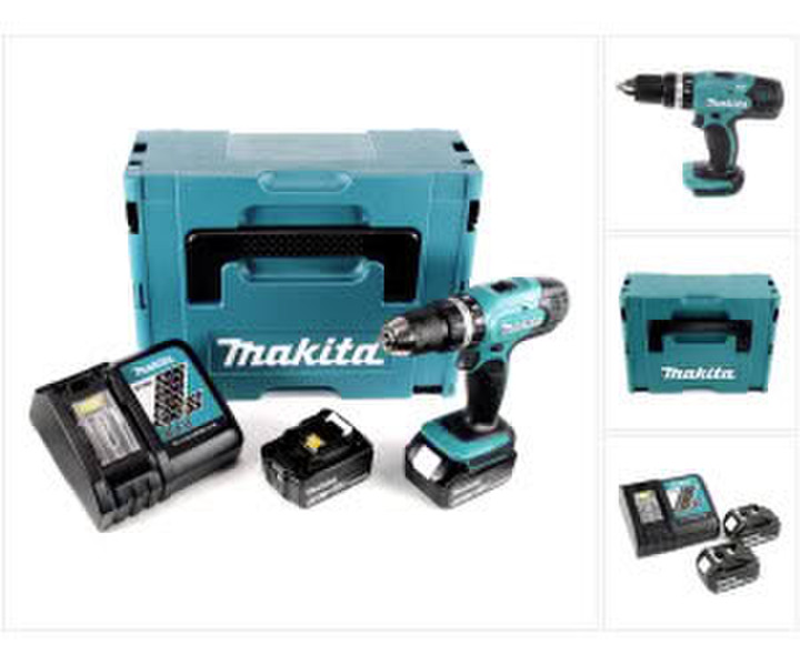 Makita DHP453RTJ (2 x 5,0 Ah + Ladegerät) im Makpac II
