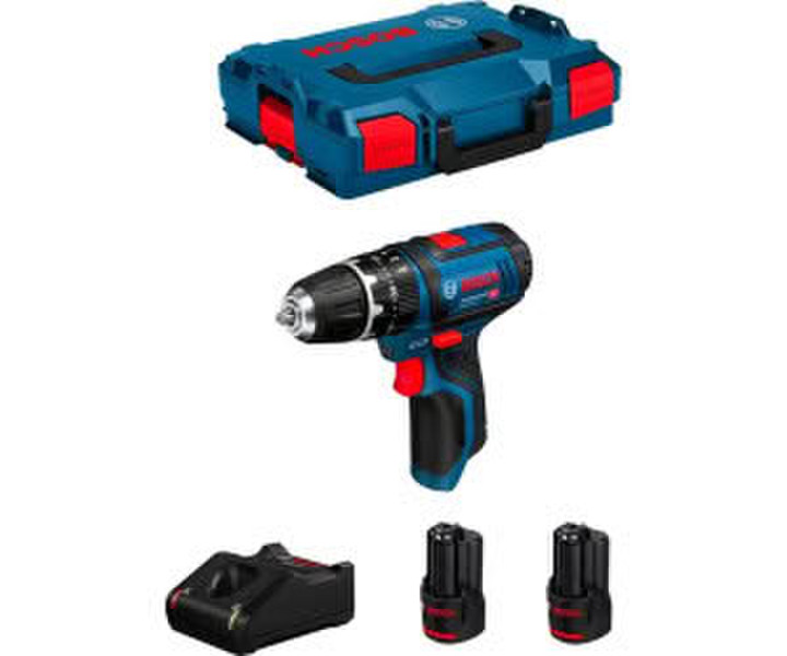 Bosch GSB 12V-15 Professional 2x Battery 3,0 Ah with GAL12V-40 L-Boxx 102