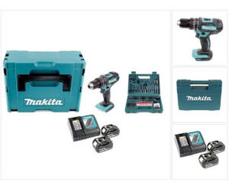 Makita DHP482RTJ (2 x 5,0 Ah +Ladegerät + Makpac +Makita B-53811)