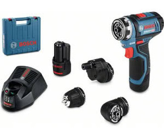 Bosch GSR 12V-15 FC Professional (2 x 2,0 Ah + Schnellladegerät) im Koffer