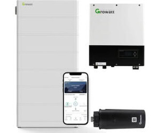 Growatt SPA 5000TL3 BH 5kW Batteriewechselrichter mit 15,3 kWh Solarspeicher-Set