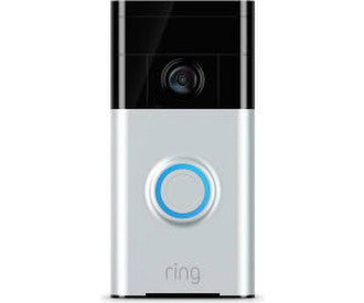 Ring Video-Türklingel mit Bewegungserkennung satin nickel