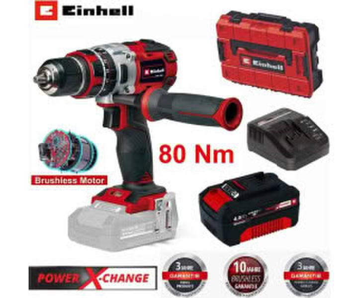 Einhell TP-CD 18/80 Li-i BL (1 x 4,0 Ah + E-Case)