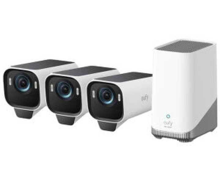 Eufy eufyCam S3 Pro Starter-Set 3+1 mit Homebase 3