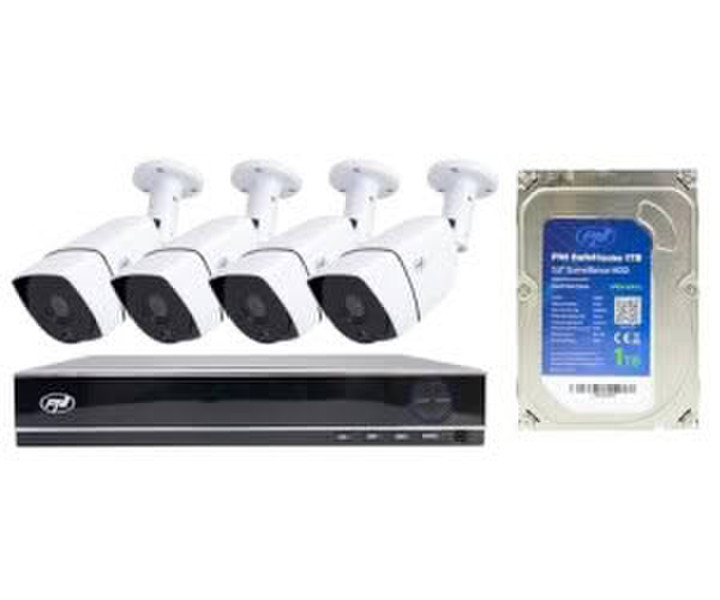 PNI Vollständige HD-Überwachungskit + 4 Aussenkameras PTZ-Funktion und 1 TB Festplatte