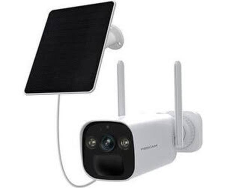 Foscam Kamera BP4 z panelem solarnym (2560 x 1440 Pixels) Netzwerkkamera Weiss