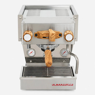 La Marzocco Linea Micra Edelstahl Olivenholz