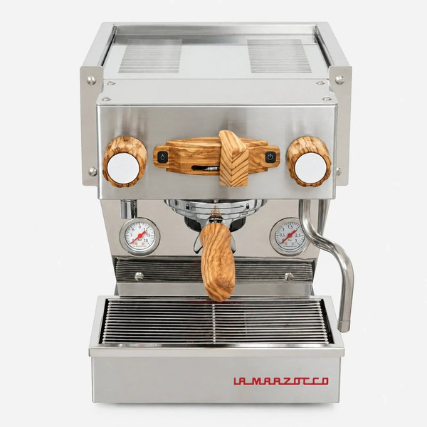 La Marzocco Linea Micra Edelstahl Olivenholz