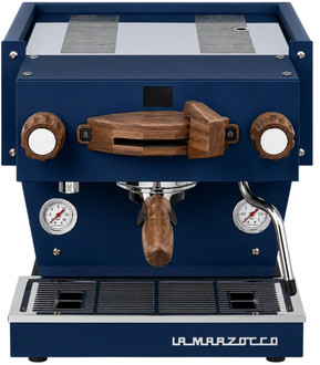 La Marzocco Linea Mini R blau Nussholz