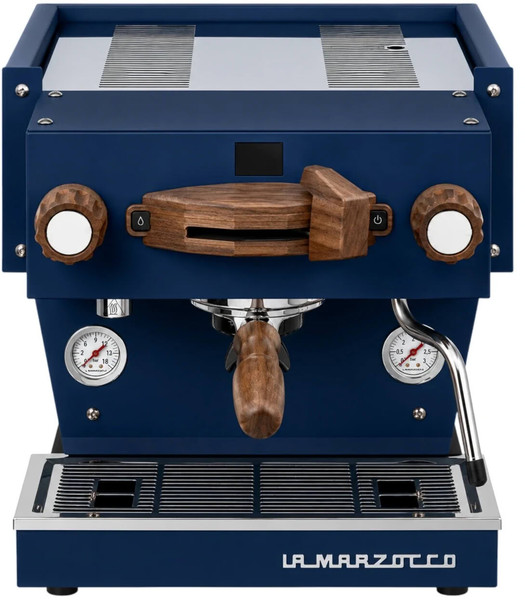 La Marzocco Linea Mini R blau Nussholz