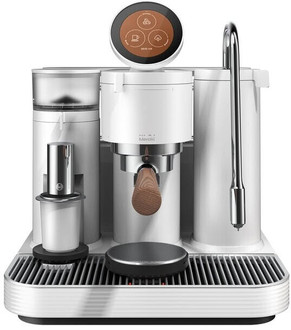 Meraki Siebträgermaschine mit Mahlwerk 2. Generation weiß