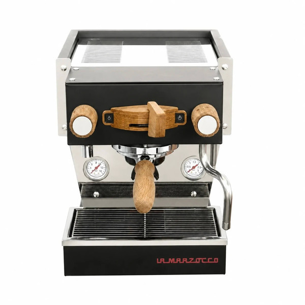 La Marzocco Linea Micra schwarz Eichenholz