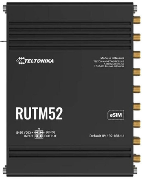 Teltonika RUTM52 Dual-5G-WLAN-Router, Gigabit-Ethernet (RUTM52)