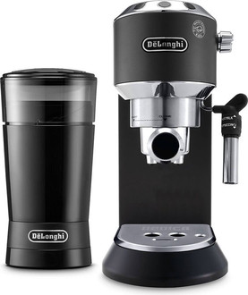 De'Longhi Dedica Style EC 685.BK + Coffee Bean Grinder KG200