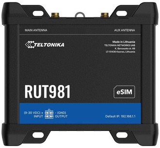 Teltonika RUT981 LTE CAT4 Router Dual-SIM & eSIM (RUT981000000)