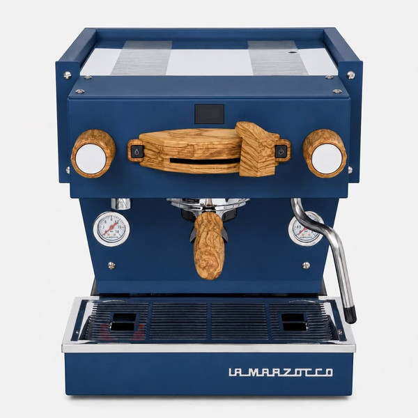 La Marzocco Linea Mini R blau Olivenholz