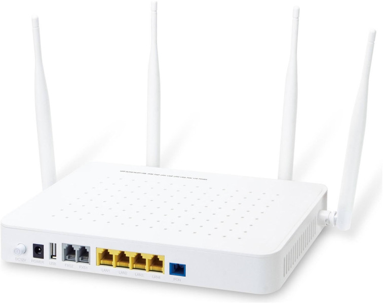 Planet GPN-400ACV GPON HGU Optische Netzwerkeinheit (ONU) 4-Port, weiß (GPN-400ACV)