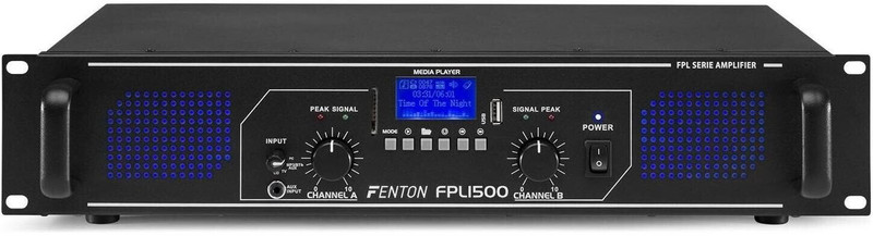 Fenton FPL1500 Digitaler DJ-Verstärker 2-Kanal Bluetooth USB/SD (FPL1500)