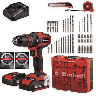 Einhell TE-CD 18/40 Li-i (2x2Ah + Koffer + 64tlg.)