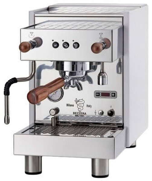 Bezzera Crema DE PID Siebträger-Espressomaschine, Zweikreiser, 1300W, Edelstahl