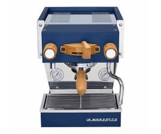 La Marzocco Linea Micra blau Eichenholz