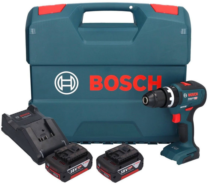 Bosch GSR 18V-55 Professional (2x 5,0 Ah + Ladegerät + Koffer)